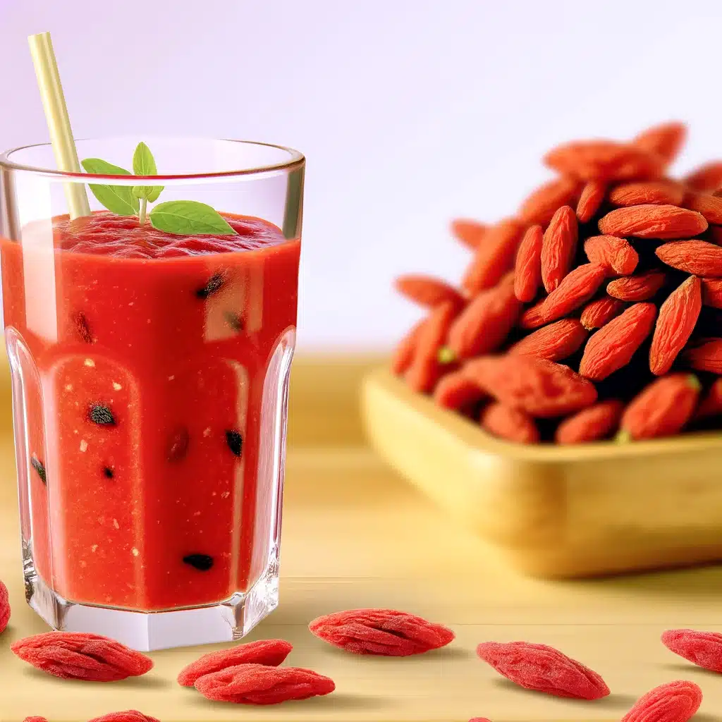 Pridajte hrst goji bobúľ do svojho obľúbeného smoothie alebo šťavy pre extra dávku antioxidantov a vitamínov.