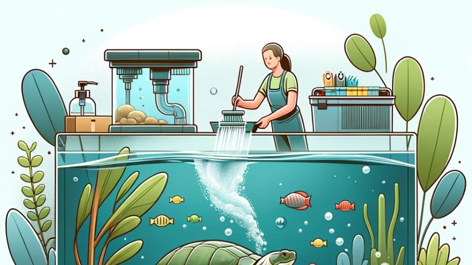 Okrem filtračného systému je dôležité pravidelne čistiť nádrž a odstraňovať nečistoty a zvyšky jedla.