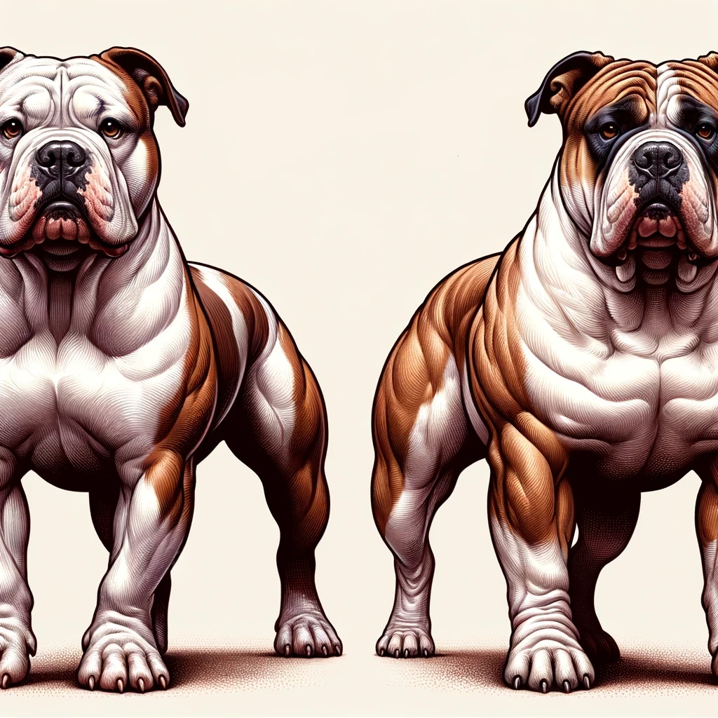 Existujú dva hlavné typy amerických bulldogov - štandardný a bully typ. 