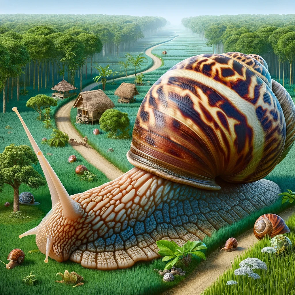 Vo veľkej časti sveta je slimák africký považovaný za invázny druh.