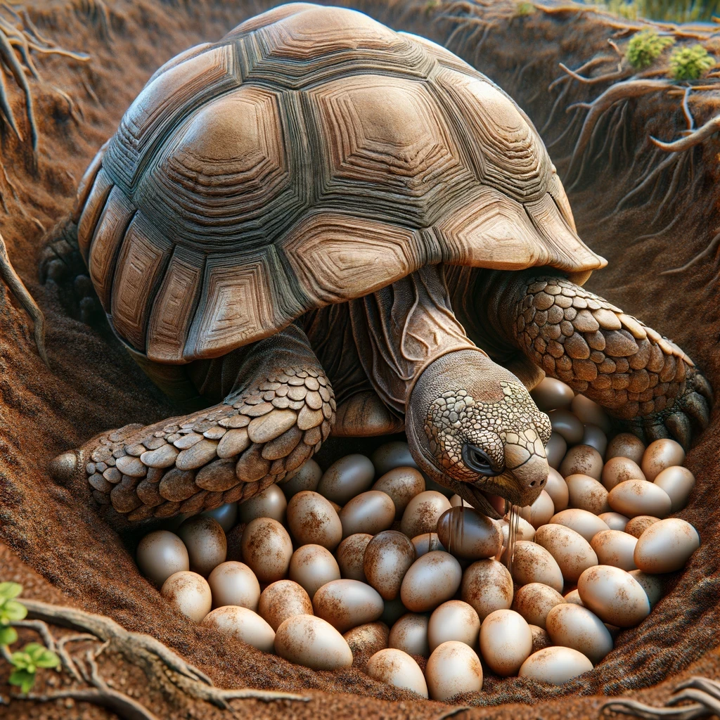 Samica korytnačky nakladá vajíčka do vyhrabaných jám v zemi. Počet vajíčok sa môže líšiť od niekoľkých kusov až po desiatky, v závislosti od druhu.