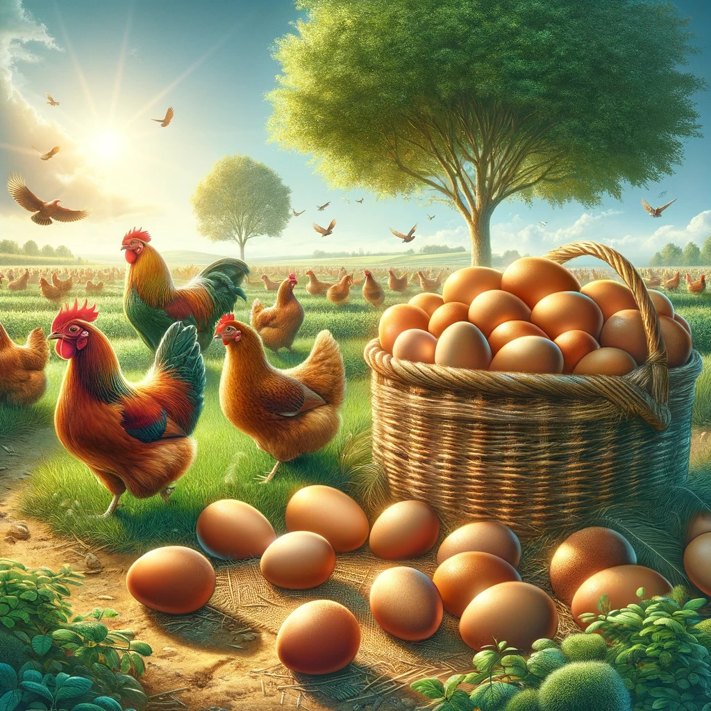 Zdravé a šťastné sliepky produkujú kvalitnejšie vajcia.