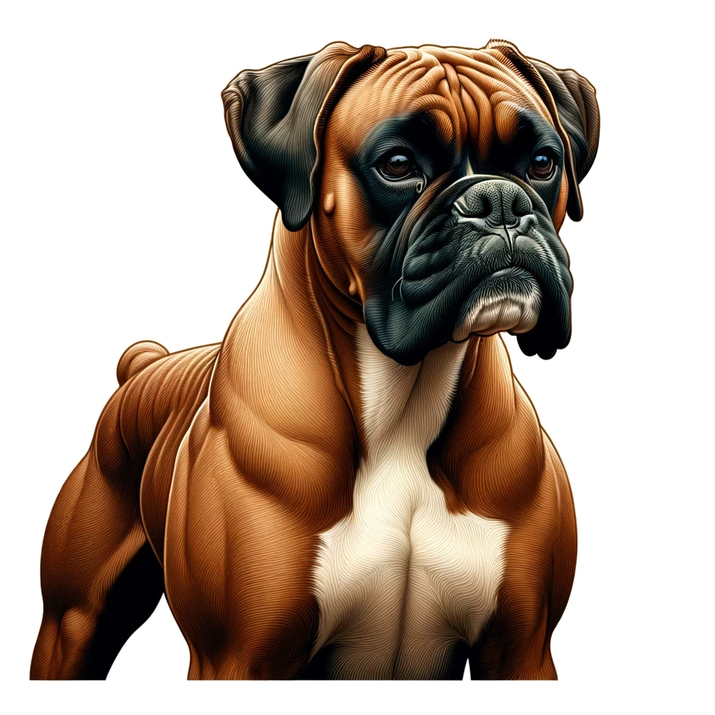 Boxer je stredne veľký pes s krátkou, hladkou srsťou a svalnatým telom. 