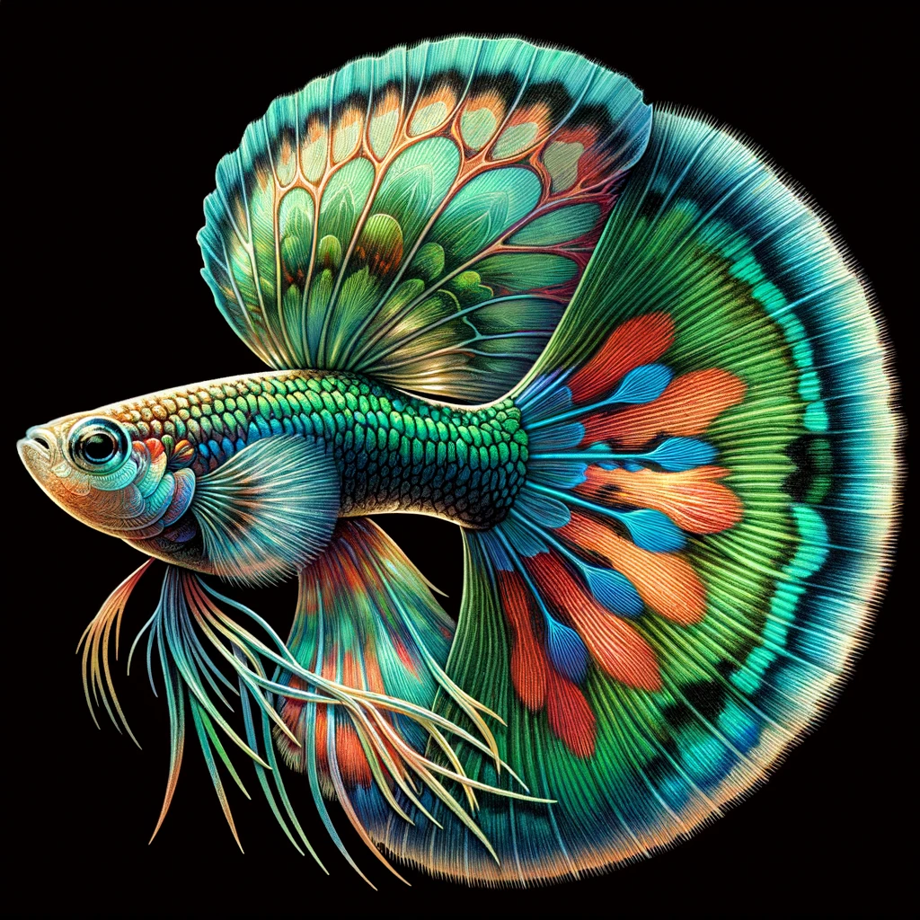 Guppy sú malé, farebné ryby, ktoré sa vyznačujú širokou škálou farieb a vzorov na plátkoch. 