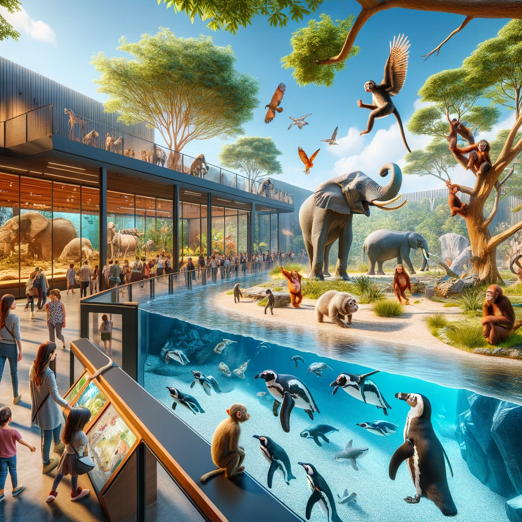 Zoologické záhrady sú domovom širokej škály zvierat z celého sveta, poskytujúc návštevníkom jedinečnú príležitosť naučiť sa viac o rôznych formách života na našej planéte. 