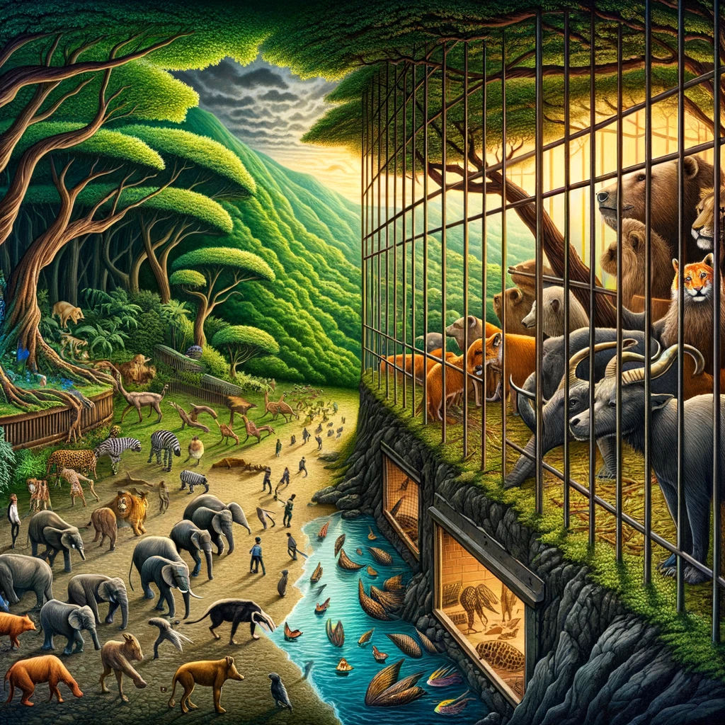 Držanie zvierat v zajatí je predmetom rozsiahlych diskusií a kontroverzií, ktoré sa týkajú etických, environmentálnych a sociálnych aspektov.