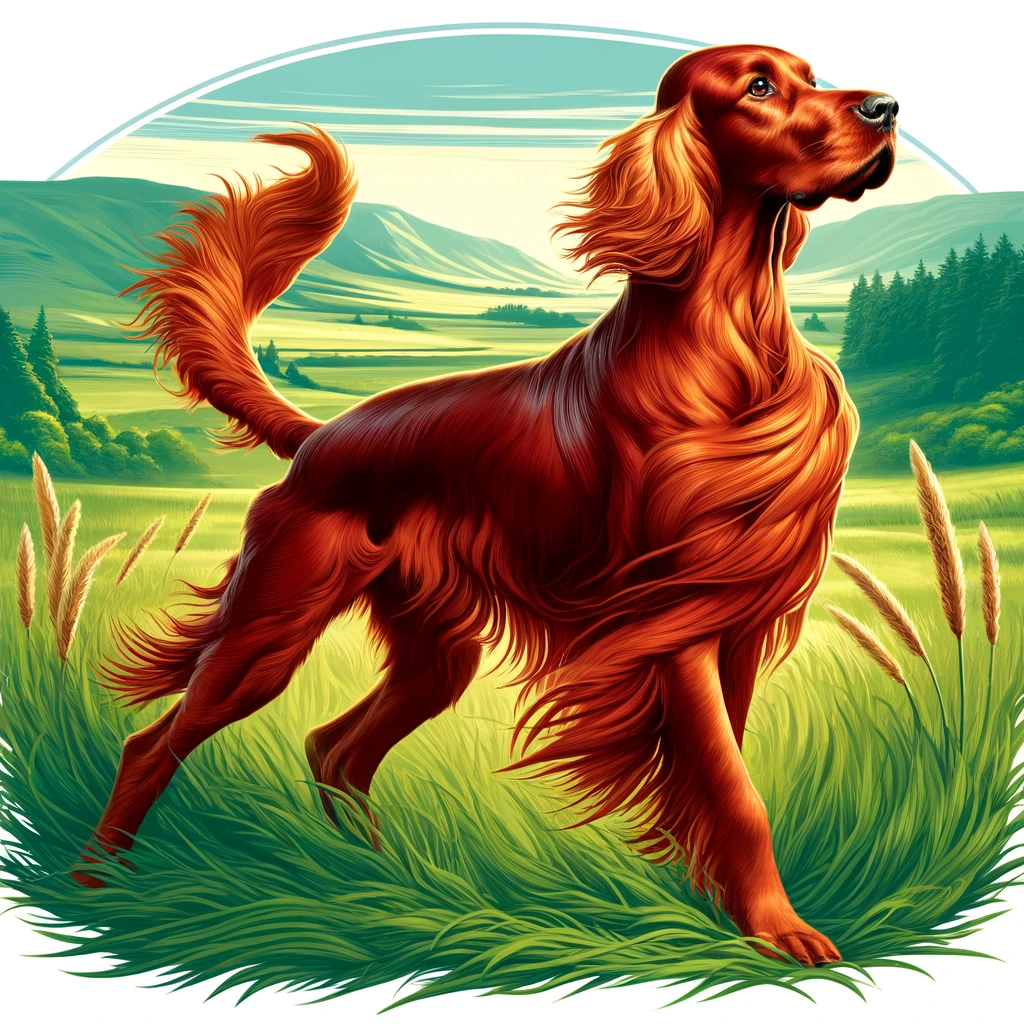 Írsky seter, známy aj ako írsky červený seter, má svoje korene hlboko v histórii Írska. 