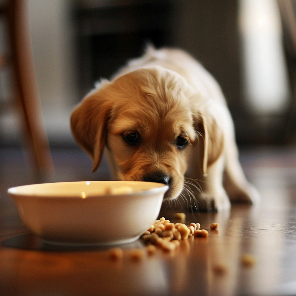 Šteňatá potrebujú viac krmiva ako dospelé psy, pretože sú v období intenzívneho rastu a vývoja. 