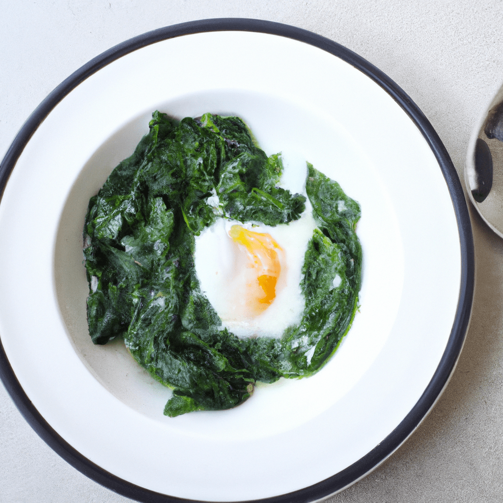 Špenát s vajcom