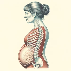 Rastúce bruško môže viesť k predklonu panvy a zvýšenému zakriveniu dolnej časti chrbtice.