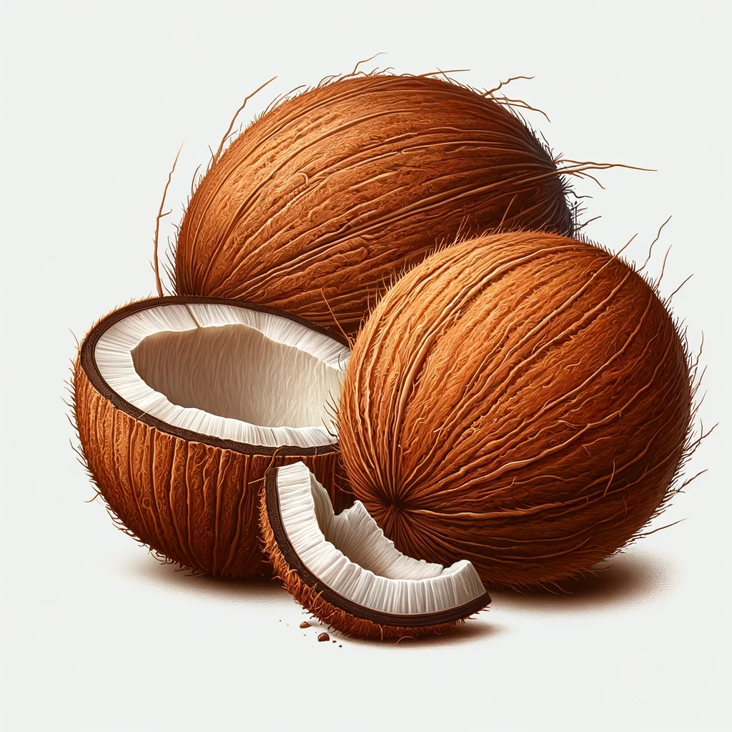 Kokosové škrupiny: Sú obzvlášť cenené kvôli tvorbe uhlia s veľmi jemnou poréznou štruktúrou.