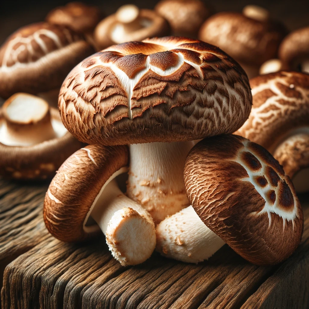 Shiitake huby sú obľúbené pre svoju bohatú a maslovú chuť. Sú bežnou súčasťou mnohých ázijských jedál.