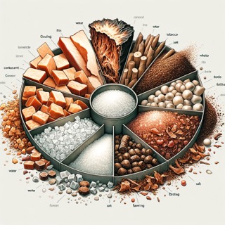 Snus obsahuje mletý alebo jemne nasekaný tabak zmiešaný s vodou, soľou a rôznymi arómami.