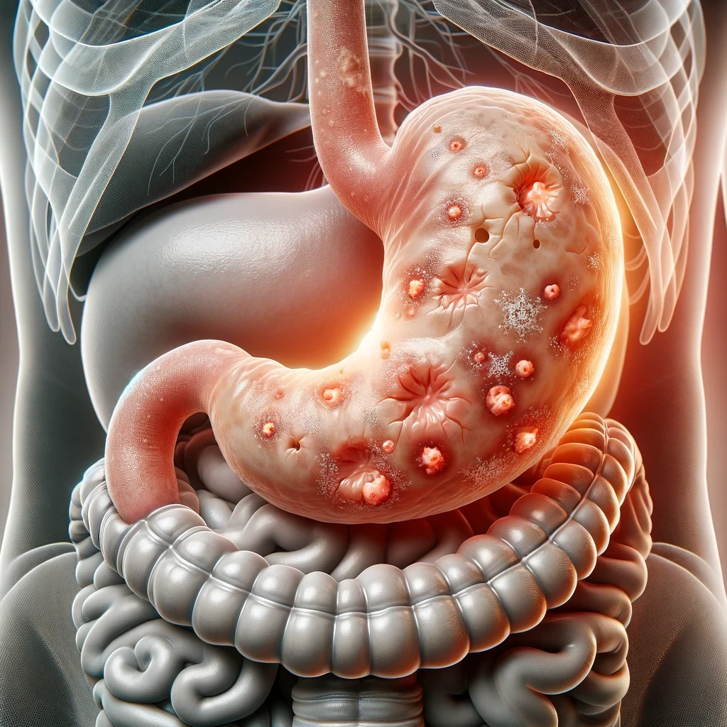 NSAID ako je ibuprofen môžu spôsobiť podráždenie, eróziu alebo vredy v žalúdku a črevách.