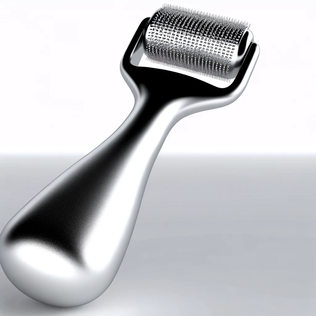 Mikroihličkovanie spočíva v aplikácii dermarollera na povrch kože, kde malé ihličky prenikajú do epidermis a dermis.