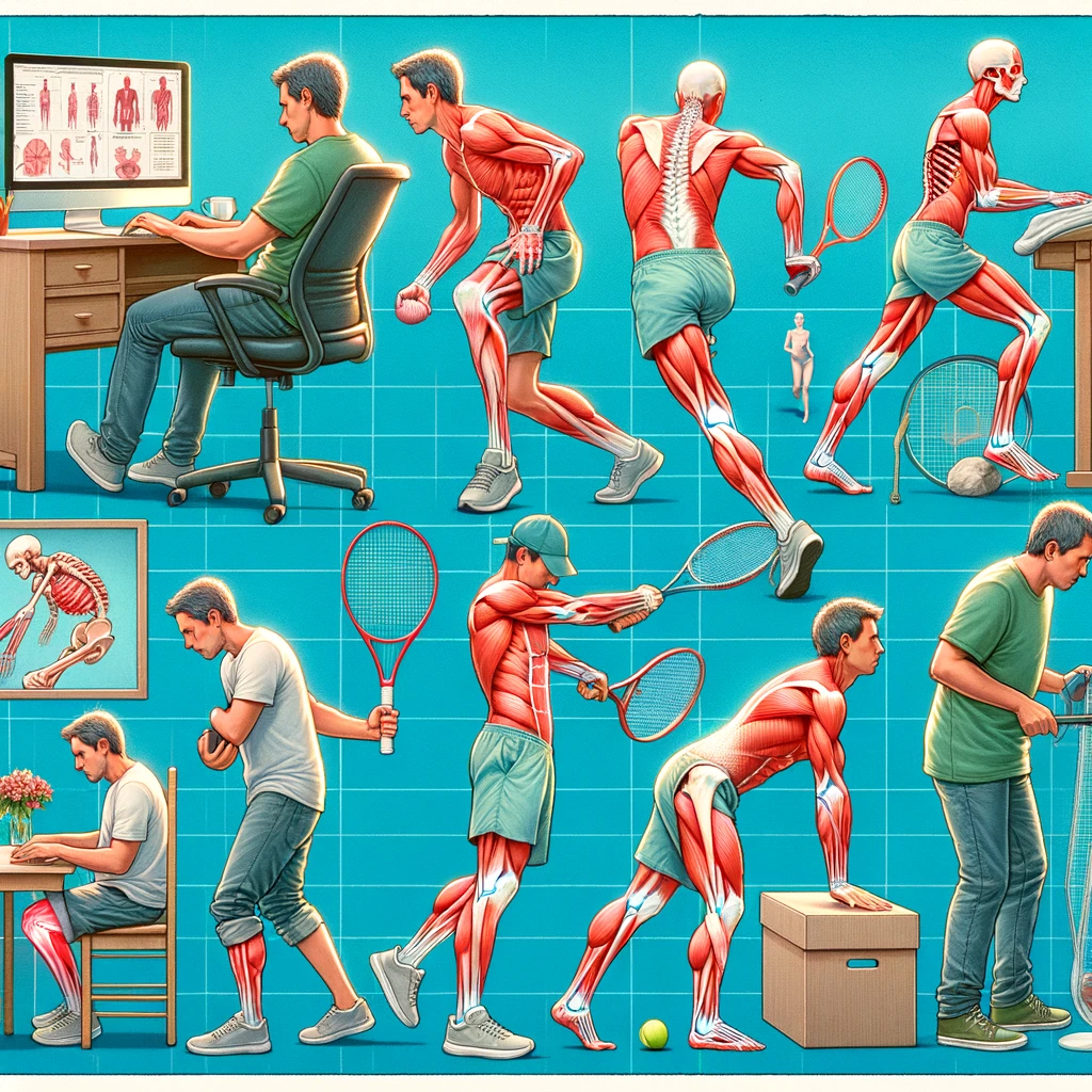 Opakované pohyby vykonávané pri práci, športových aktivitách alebo každodenných činnostiach môžu viesť k opotrebovaniu šľachy a k jej zápalu.