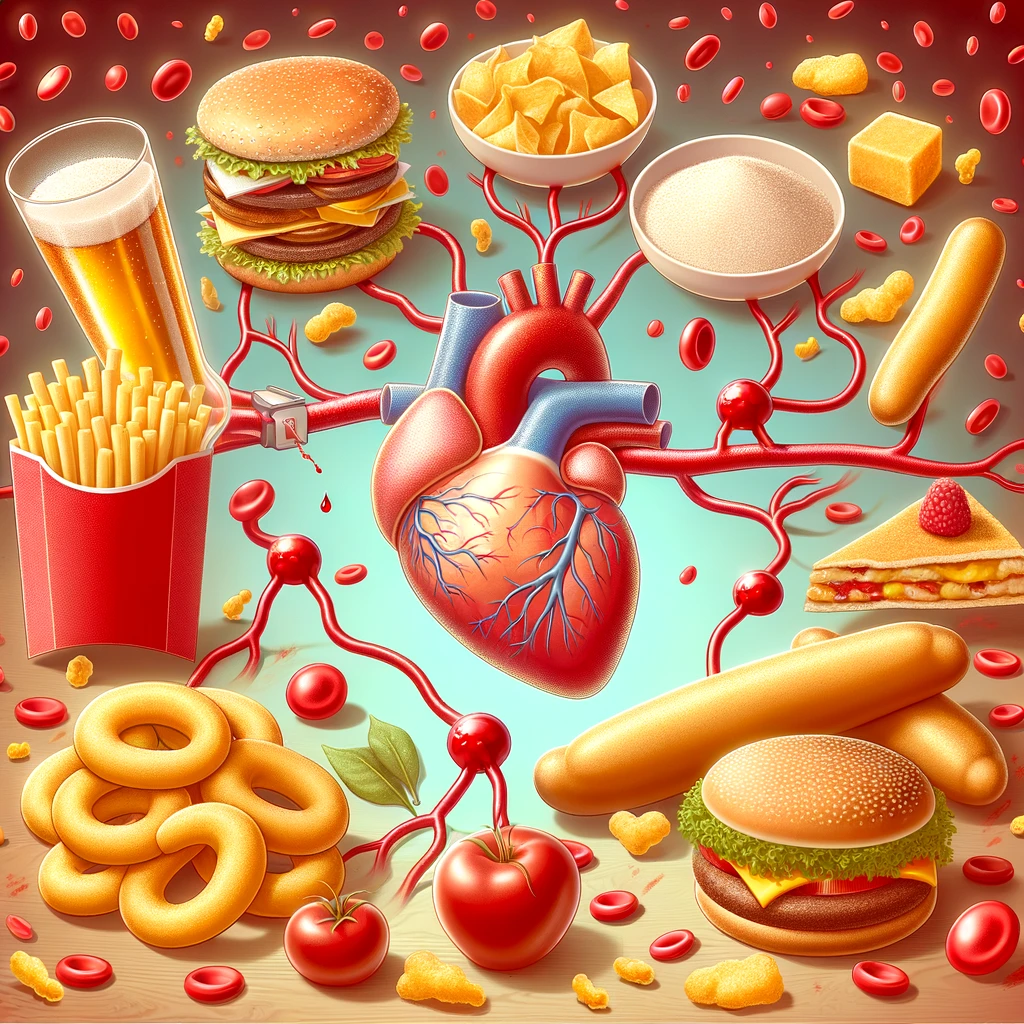 Strava bohatá na nasýtené tuky a trans-tuky môže zvýšiť hladinu LDL cholesterolu v krvi. 