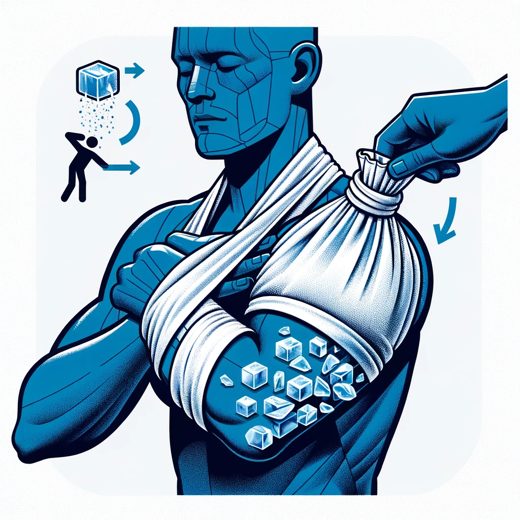 Na zmiernenie bolesti a zápalu môžete na postihnuté miesto aplikovať ľad zabalený do uteráka na krátke obdobia.