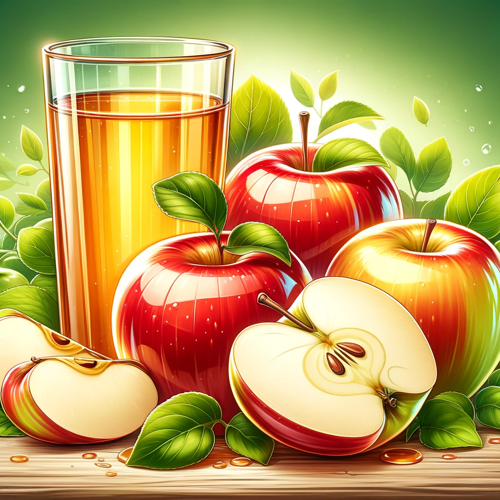Jablká a jablkový džús