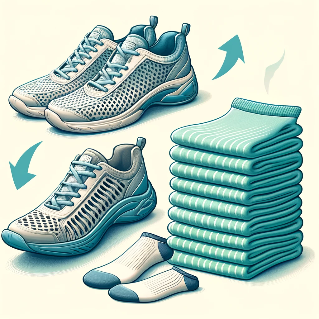 Noste priedušné obuvi a mente ponožky aspoň raz denne