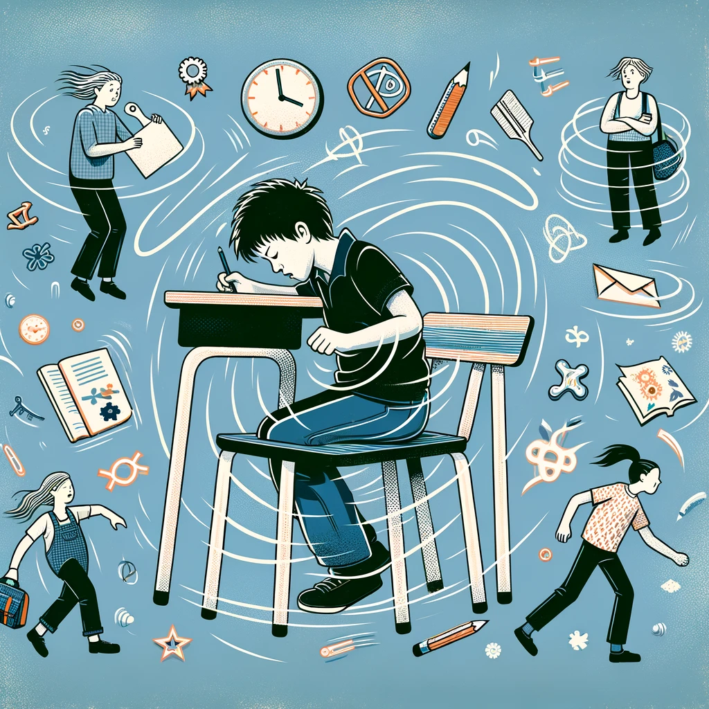 Neustály pohyb, nepokoj a neschopnosť sedieť na mieste